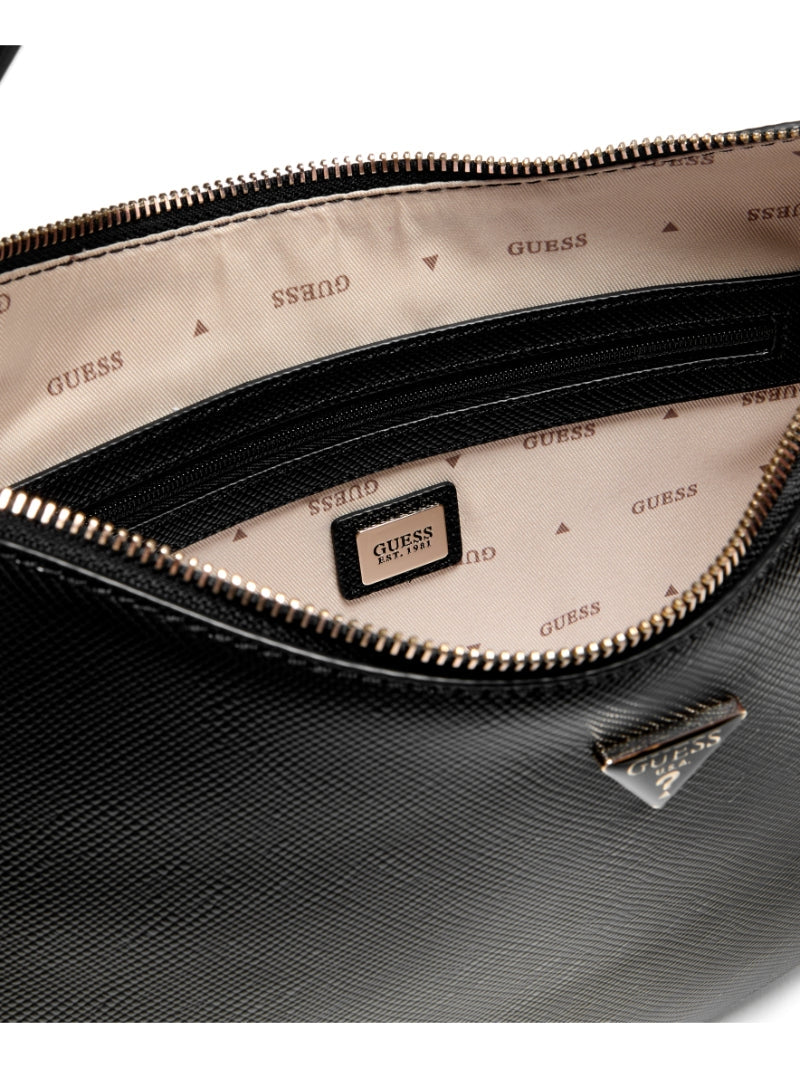 BORSA A SPALLA DONNA GRANDE GUESS DANIELLE ZG222702 BLACK