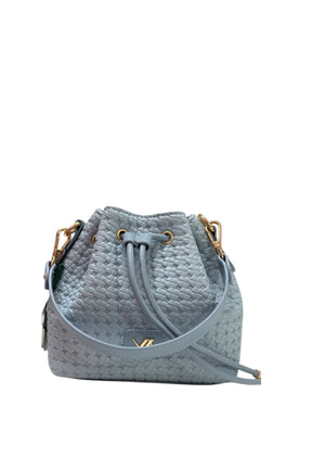 BORSA A SPALLA E TRACOLLA SECCHIELLO DONNA VERDE 16-0008642 LIGHT BLUE