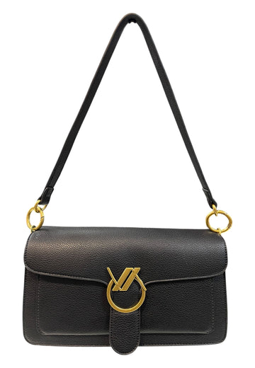 BORSA A SPALLA E TRACOLLA DONNA VERDE 16-0008221 NERO