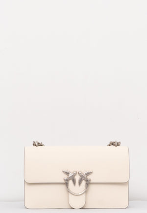 BORSA PINKO LOVE ONE CLASSIC DC 100941 A0F1 Z14O BIANCO-ARGENTO