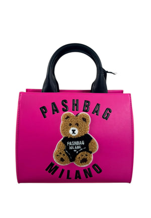 BORSA A MANO E TRACOLLA PICCOLA PASHBAG MINI MARGE 19520 FUCSIA