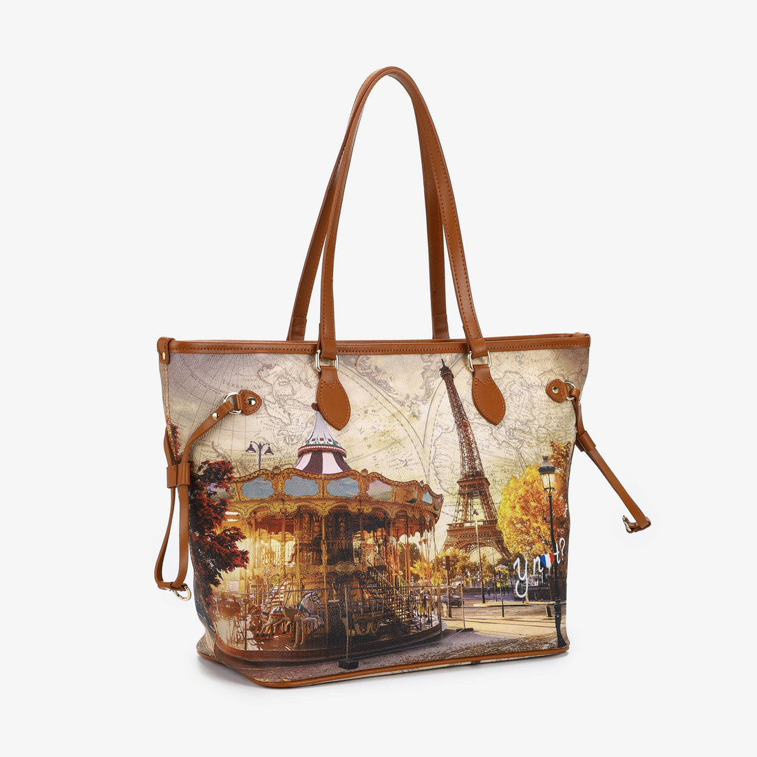 YNOT YES-319F5 FUNNY PARIS SHOPPING BAG