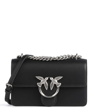 BORSA PINKO LOVE ONE MINI 100074 A0F1 Z99O NERO-SILVER
