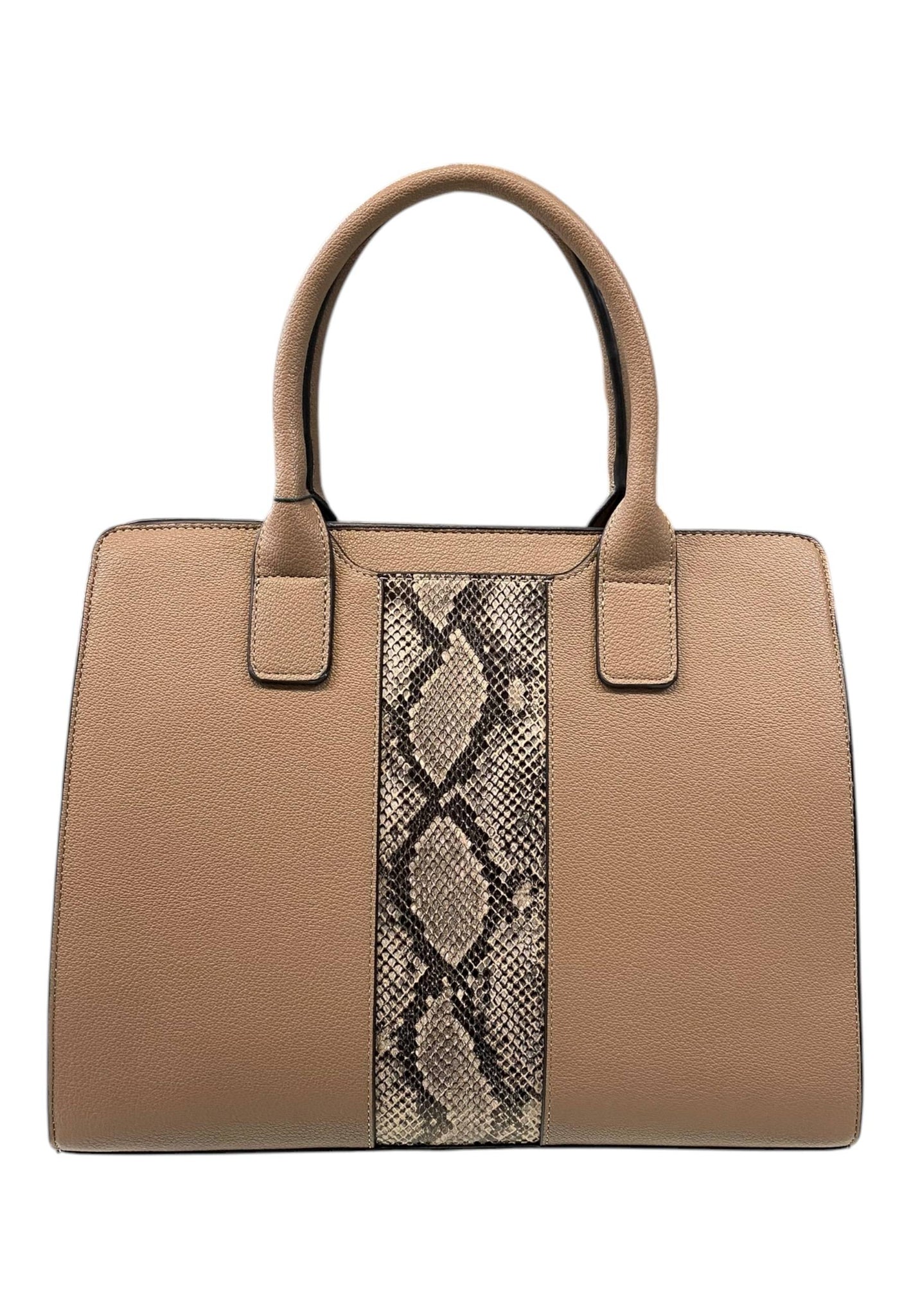 BORSA A MANO DONNA VERDE 16-0008179 ANIMALIER TAUPE TORTORA