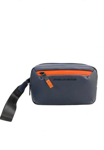 POCHETTE DA POLSO UOMO GOMMATO IDROREPELLENTE PIQUADRO AC7428C2OW BLU