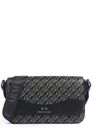 BORSA TRACOLLINA DONNA ARMANI EXCHANGE XW001596 AF17145 MC043 BLACK-BLACK