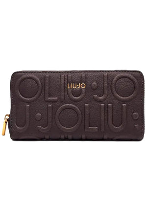 PORTAFOGLIO DONNA ZIP AROUND LIU-JO CALIWEN AF6170_E1139 91419 DEEP BROWN