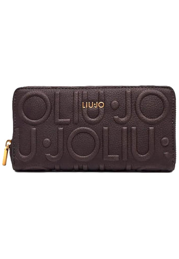 PORTAFOGLIO DONNA ZIP AROUND LIU-JO CALIWEN AF6170_E1139 91419 DEEP BROWN
