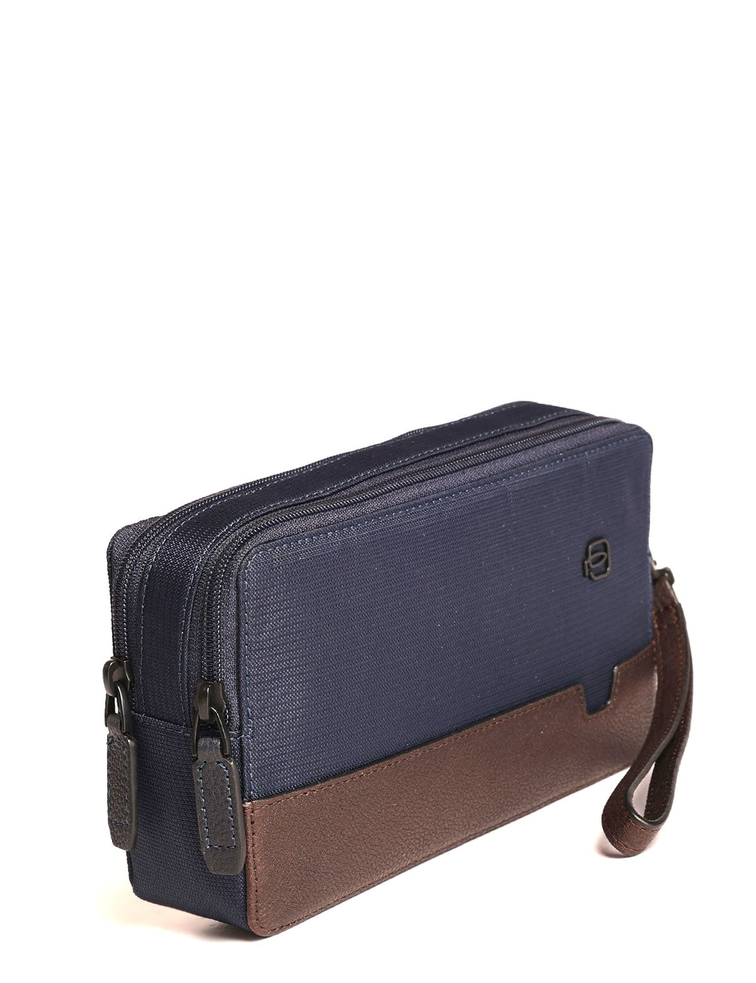 POCHETTE DA POLSO -BORSELLO TRASVERSALE UOMO PIQUADRO AC4221W138 BLU-TESTA DI MORO