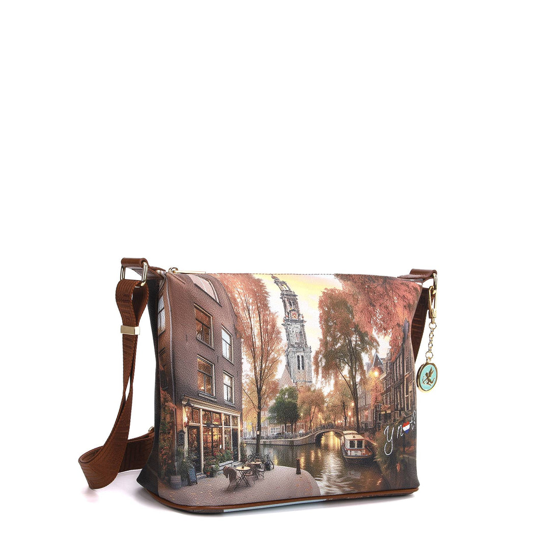 BORSA A TRACOLLA MEDIA DONNA YNOT YES-607F7 AMSTERDAM LIGHTS