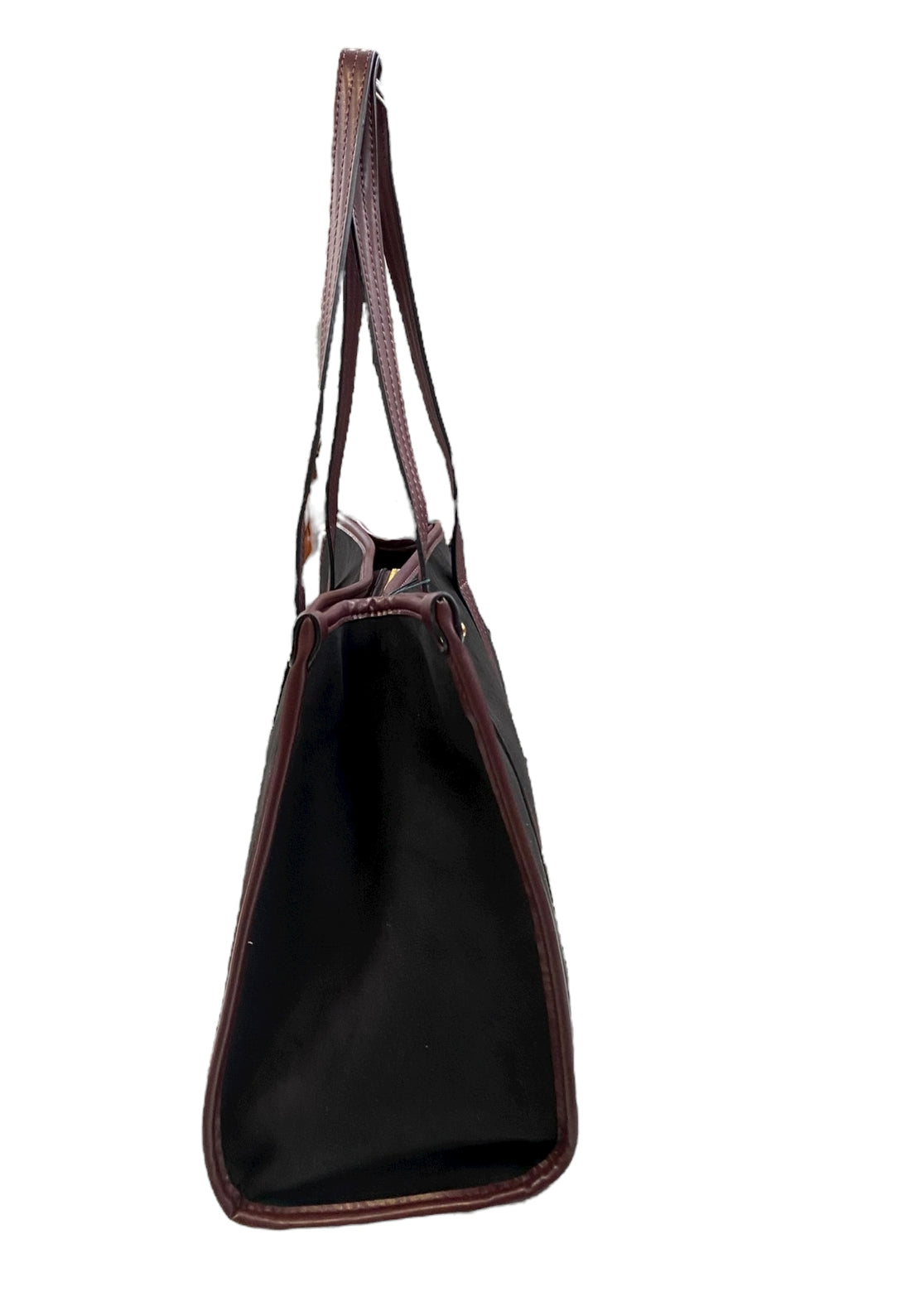 BORSA A SPALLA DONNA VERDE 16-0008197 NERO-BORDEAUX