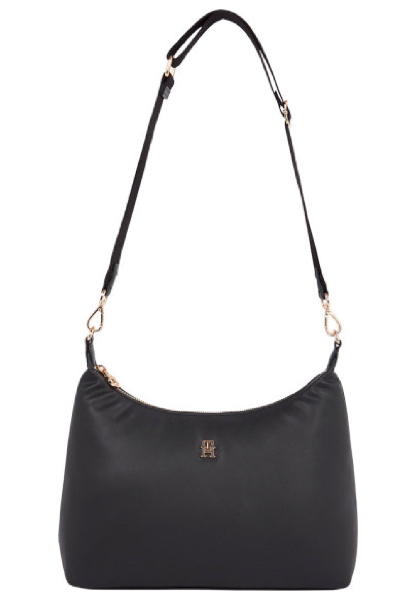 BORSA A SPALLA E TRACOLLA MEDIUM DONNA TOMMY HILFIGER AW0AW17701 BDS NERO