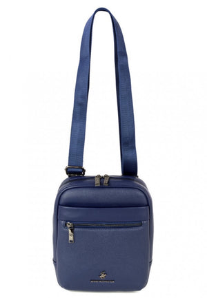 BORSELLO TRASVERSALE UOMO BEVERLY HILLS  POLO CLUB BH-8513 BLU