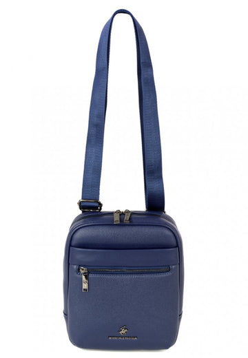 BORSELLO TRASVERSALE UOMO BEVERLY HILLS  POLO CLUB BH-8513 BLU