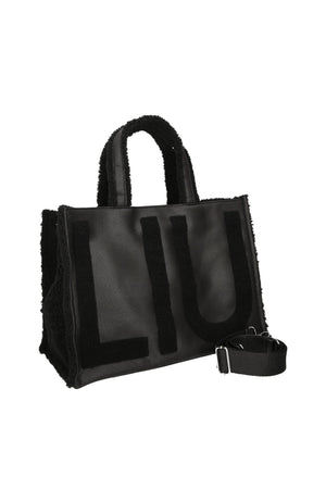 BORSA A MANO E TRACOLLA LIU-JO CHECK 2F6037_E0021 22222 NERO