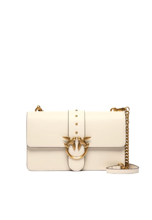 BORSA PINKO LOVE ONE CLASSIC 105857 A0F1 Z14Q BIANCO-ORO