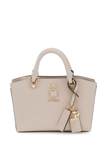 BORSA MINI A MANO E TRACOLLA GUESS QUEENSLAND MINI VG965576 SIMPLY TAUPE