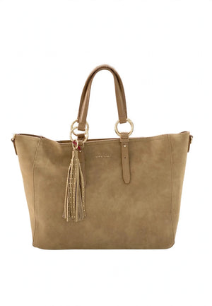 BORSA A MANO E TRACOLLADONNA MARIACELINE VINTAGE MC6803-1 TAN