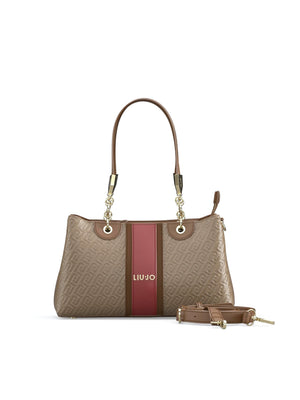 BORSA A MANO E TRACOLLA MEDIA LIU-JO EMATITE AF6103_E1141 71409 MOCHA