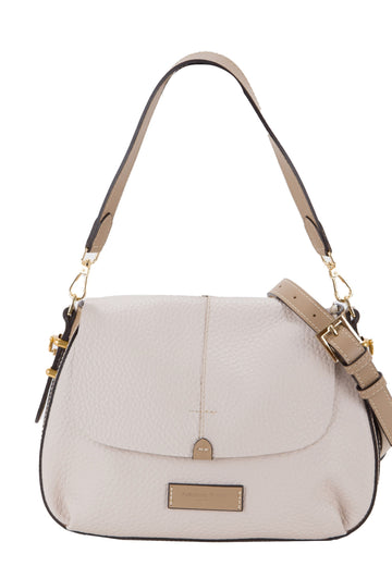 BORSA A SPALLA E TRACOLLA DONNA PELLETTERIA VENETA V25513 BEIGE