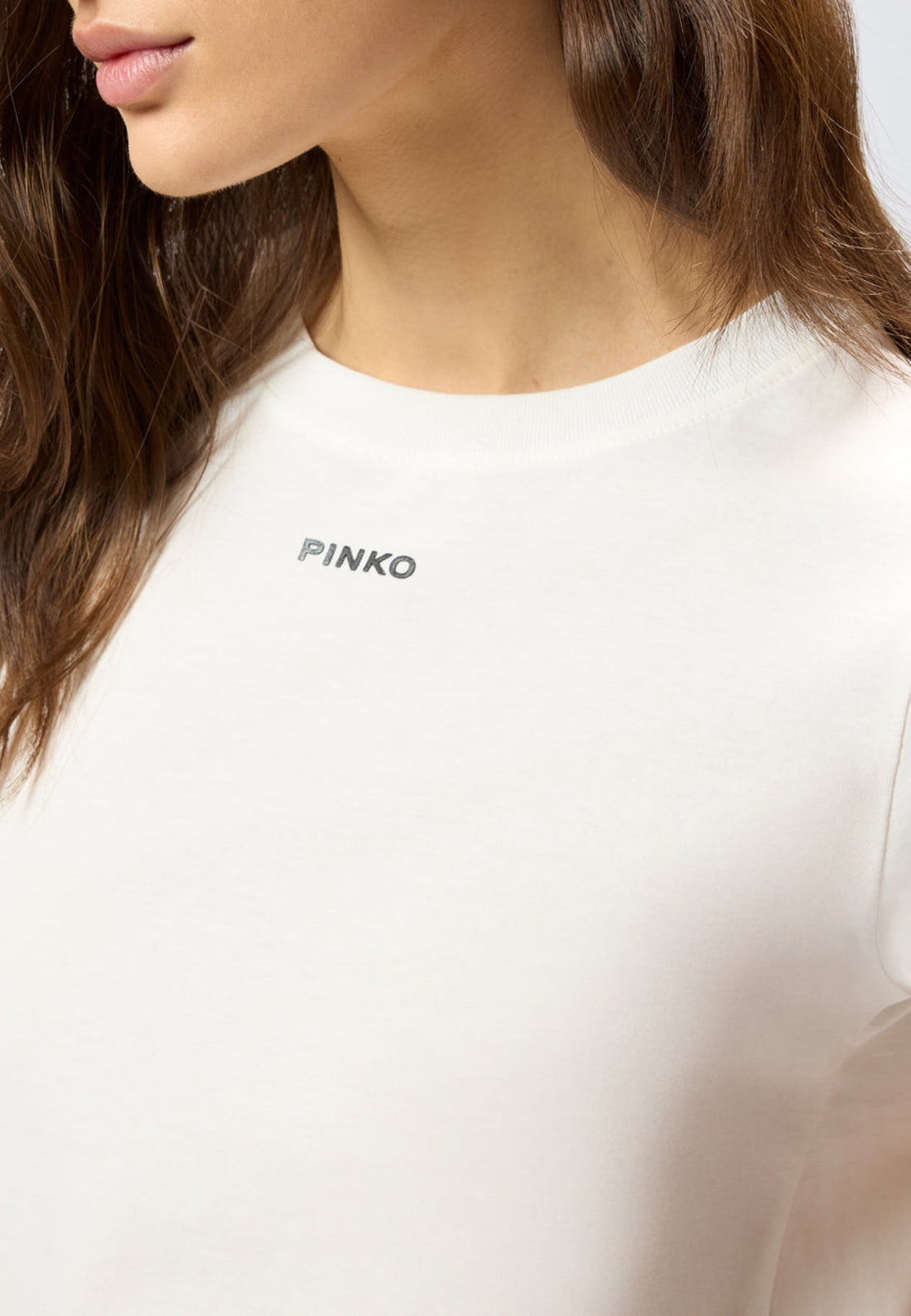 MAGLIA T-SHIRT DONNA PINKO 100373 A34F Z05 BIANCO