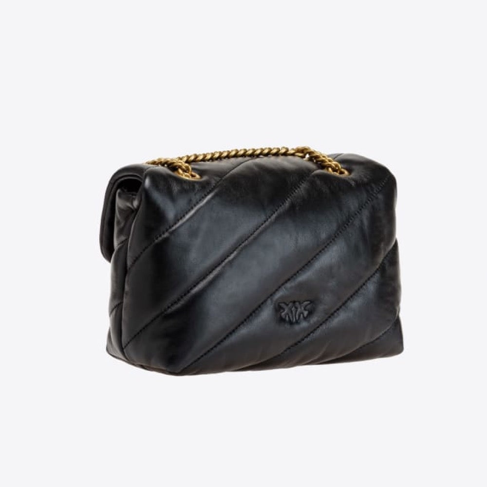 BORSA PINKO LOVE MINI PUFF 100039 A0F2 Z99Q NERO-ORO