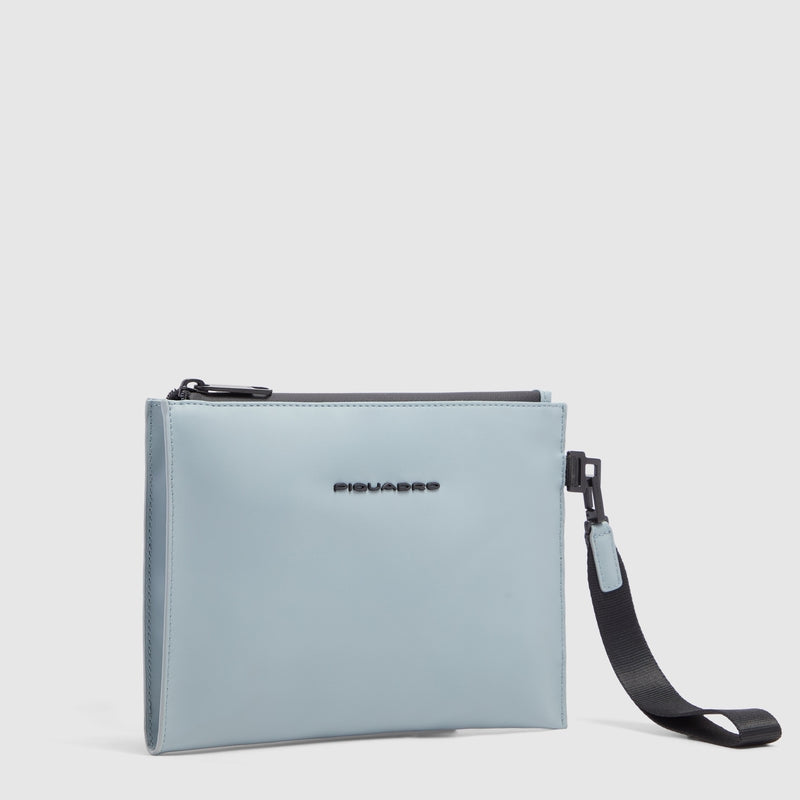 POCHETTE DA POLSO PIQUADRO GOMMATO IMPERMEABILE AC6833C20W AZZURRO