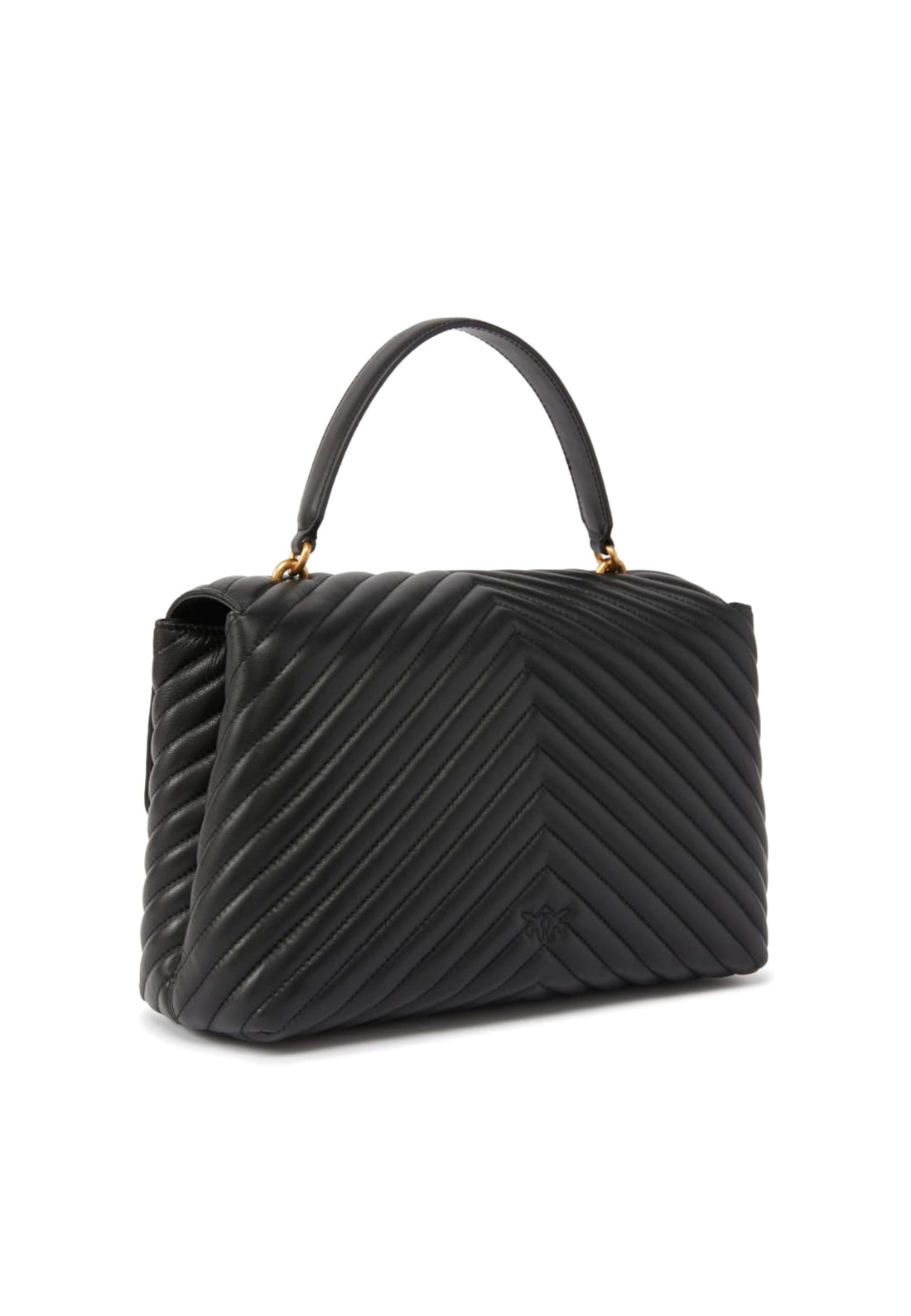 BORSA PINKO LOVE LADY PUFF BIG CHEVRON 100042 A0GK Z99Q NERO