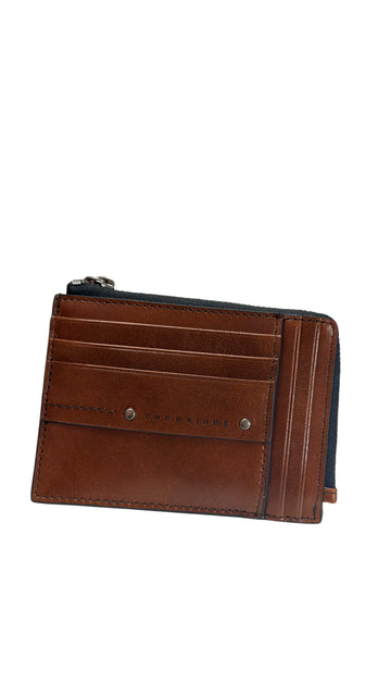 PORTAFOGLIO UOMO THE BRIDGE BUSTINA CON ZIP 01310601 1A MARRONE
