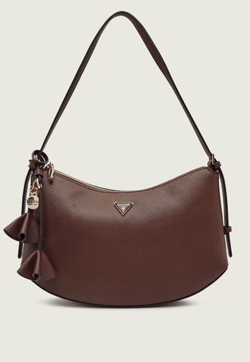 BORSA A SPALLA DONNA GRANDE GUESS DANIELLE ZG222702 BROWN