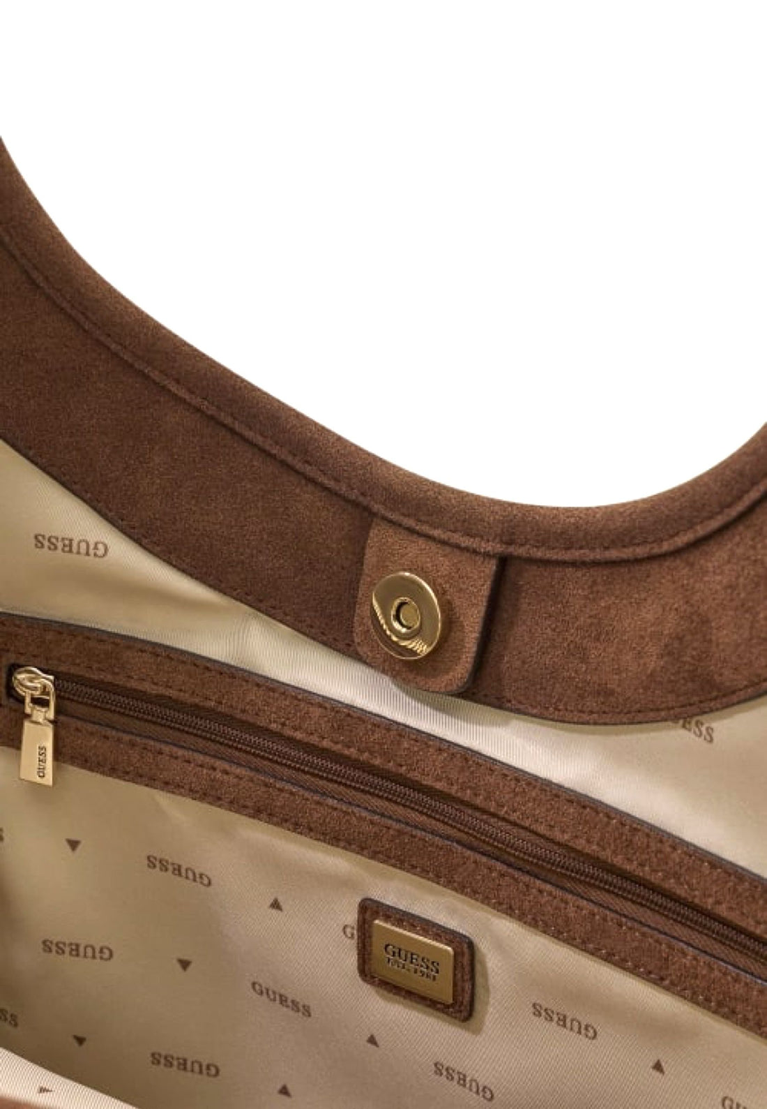 BORSA A SPALLA DONNA SAMANTHA JC231323 LATTE LOGO BROWN
