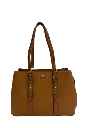 BORSA A SPALLA DONNA BEVERLY HILLS POLO CLUB BH-4450 CUOIO