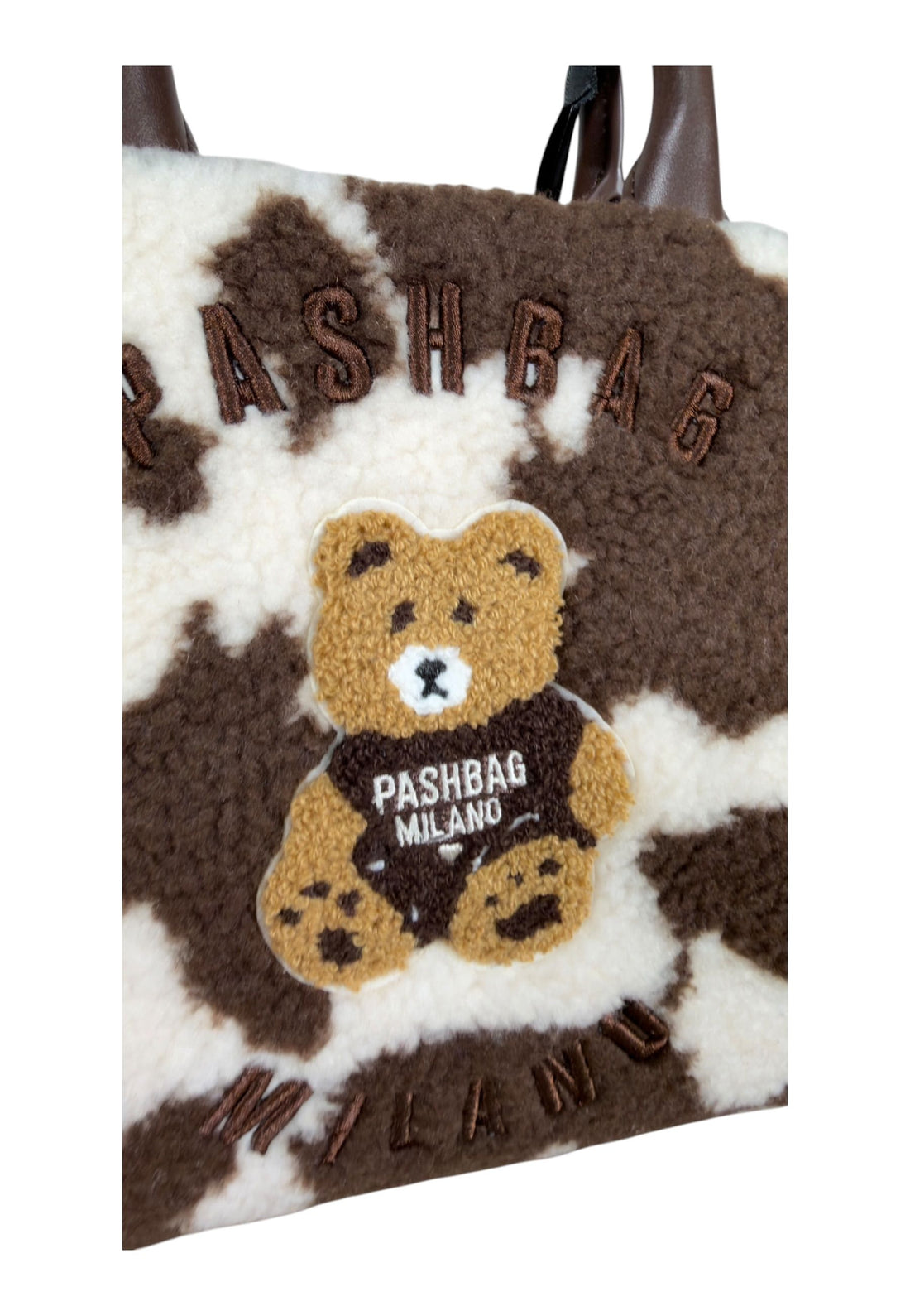 BORSA A MANO E TRACOLLA PASHBAG MARGE 20172 SHEPHERD TEDDY COW