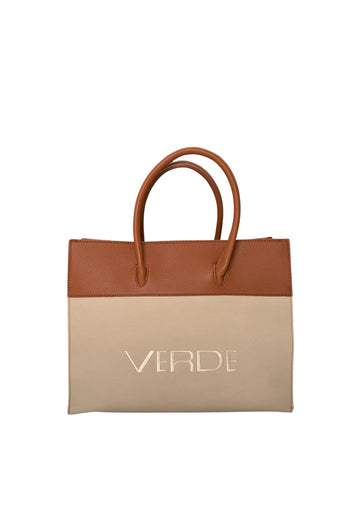 BORSA A MANO DONNA VERDE 16-0008383 CAMMELLO