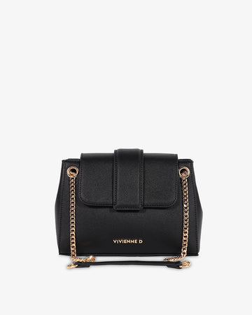 BORSA VIVIENNE D SANTORINI V042C NERO-ORO