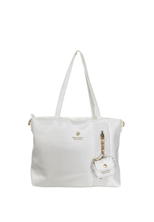 BORSA A SPALLA DONNA BEVERLY HILLS POLO CLUB BH-4560 BIANCO
