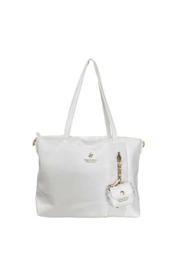 BORSA A SPALLA DONNA BEVERLY HILLS POLO CLUB BH-4560 BIANCO