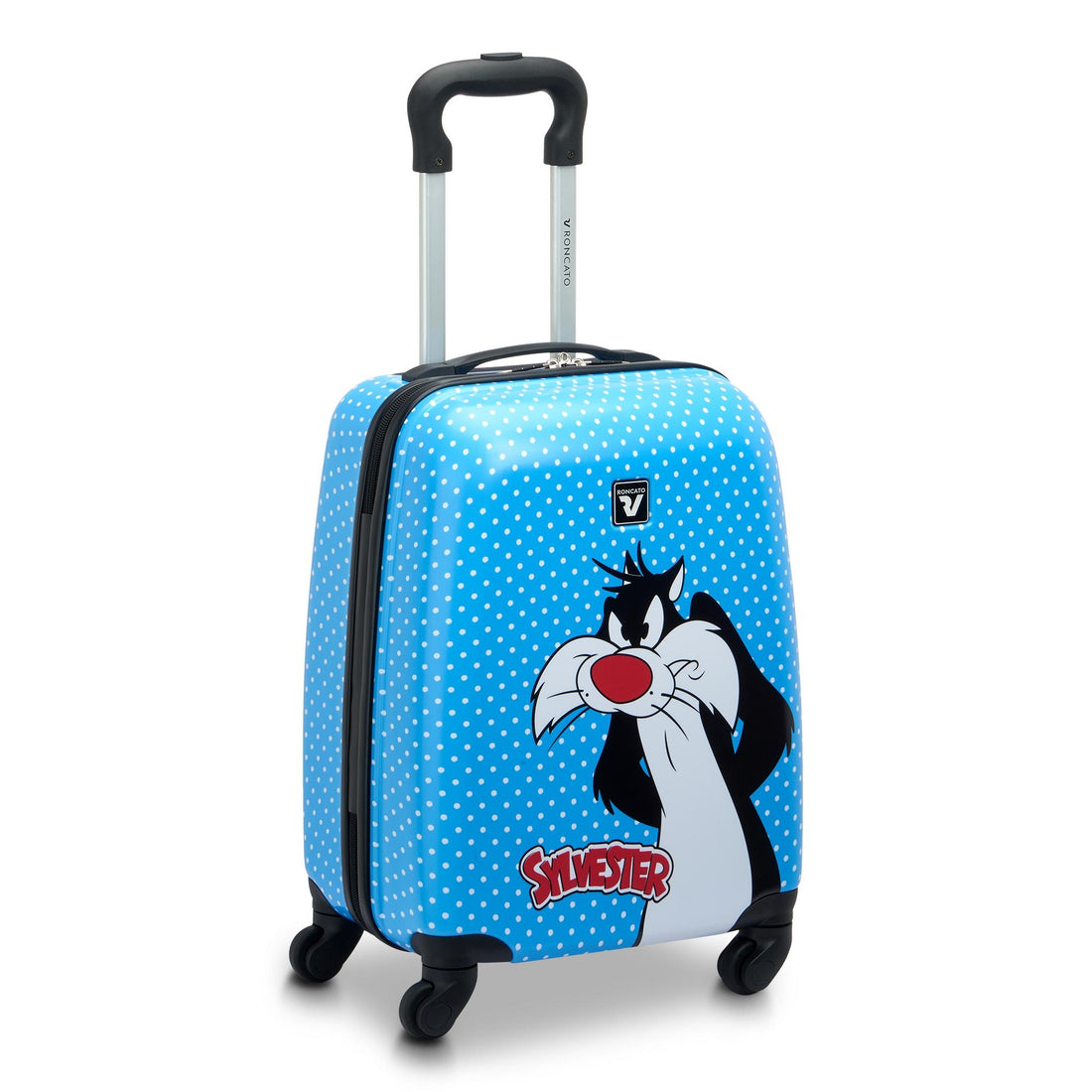 VALIGIA TROLLEY BAMBINI BAGAGLIO A MANO RONCATO LOONEY TUNES 44101318 SILVESTRO AZZURRO