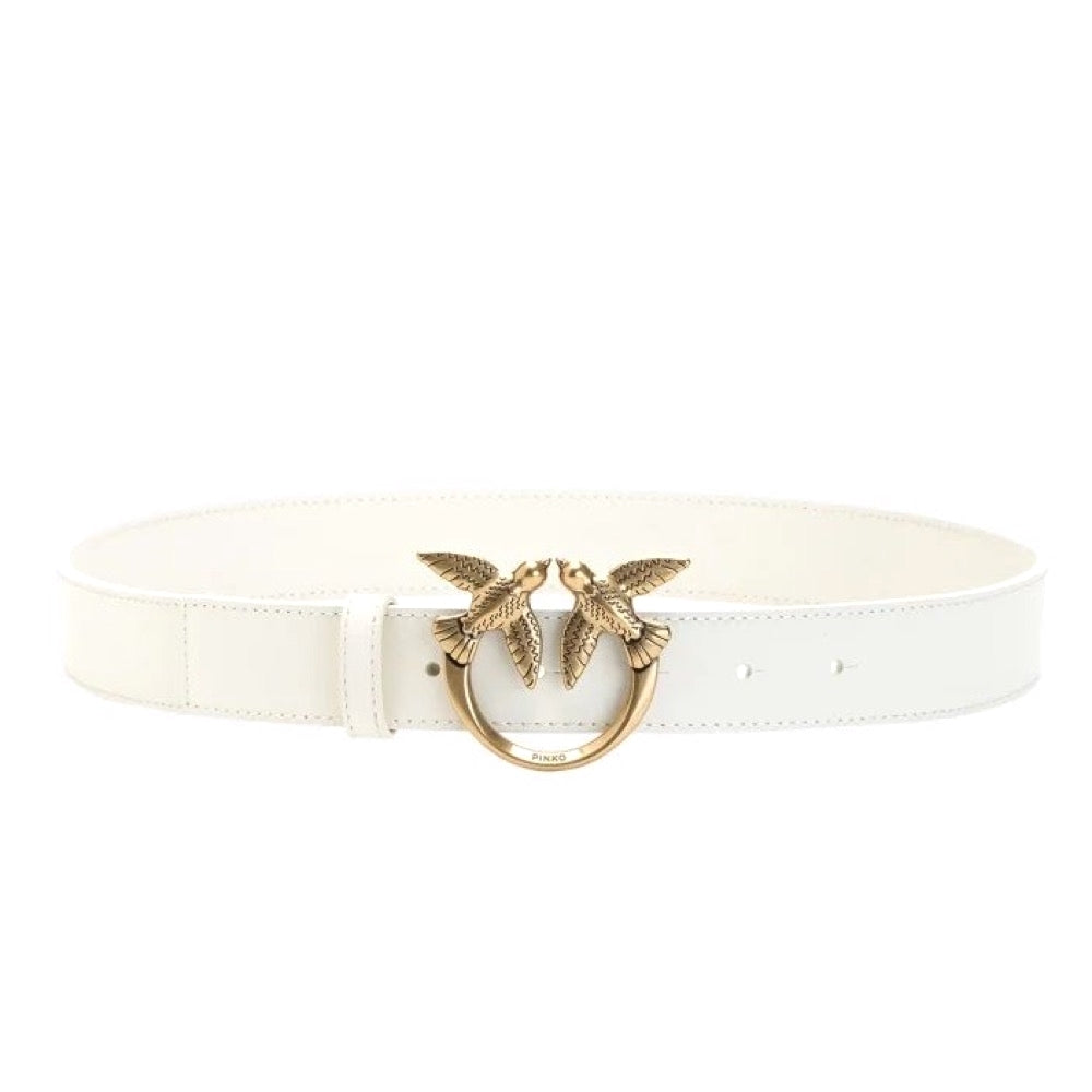 CINTURA PINKO LOVE BERRY H3 BELT 100125 A0F1 BIANCO