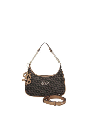 BORSA HOBO A SPALLA E TRACOLLA LIU-JO RIDHI AF6207_T378A 00533 T.MORO