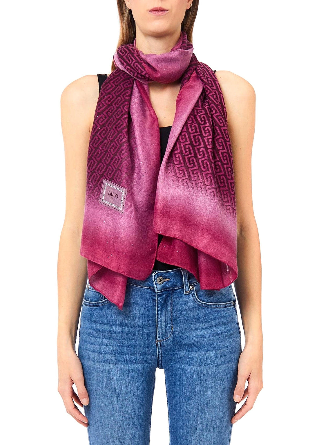 FOULARD STOLA ALLOVER LIU-JO 2F6064T2745 92033 SCARLET