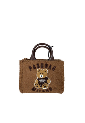 BORSA A MANO E TRACOLLA PICCOLA PASHBAG MINI MARGE 20169 SHEPHERD TEDDY CAMEL