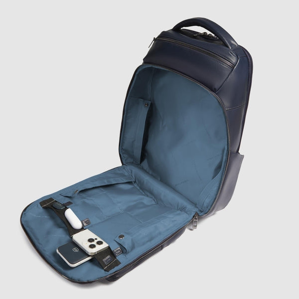 ZAINO VIAGGIO FAST CHECK IN PELLE PIQUADRO CA6797W136 BLU 15.6"