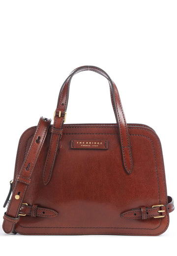 BORSA A MANO E TRACOLLA DONNA THE BRIDGE MONICA 04500601 14 MARRONE