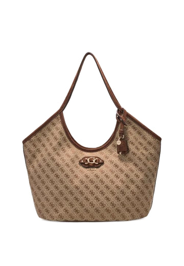 BORSA A SPALLA DONNA SAMANTHA JC231323 LATTE LOGO BROWN