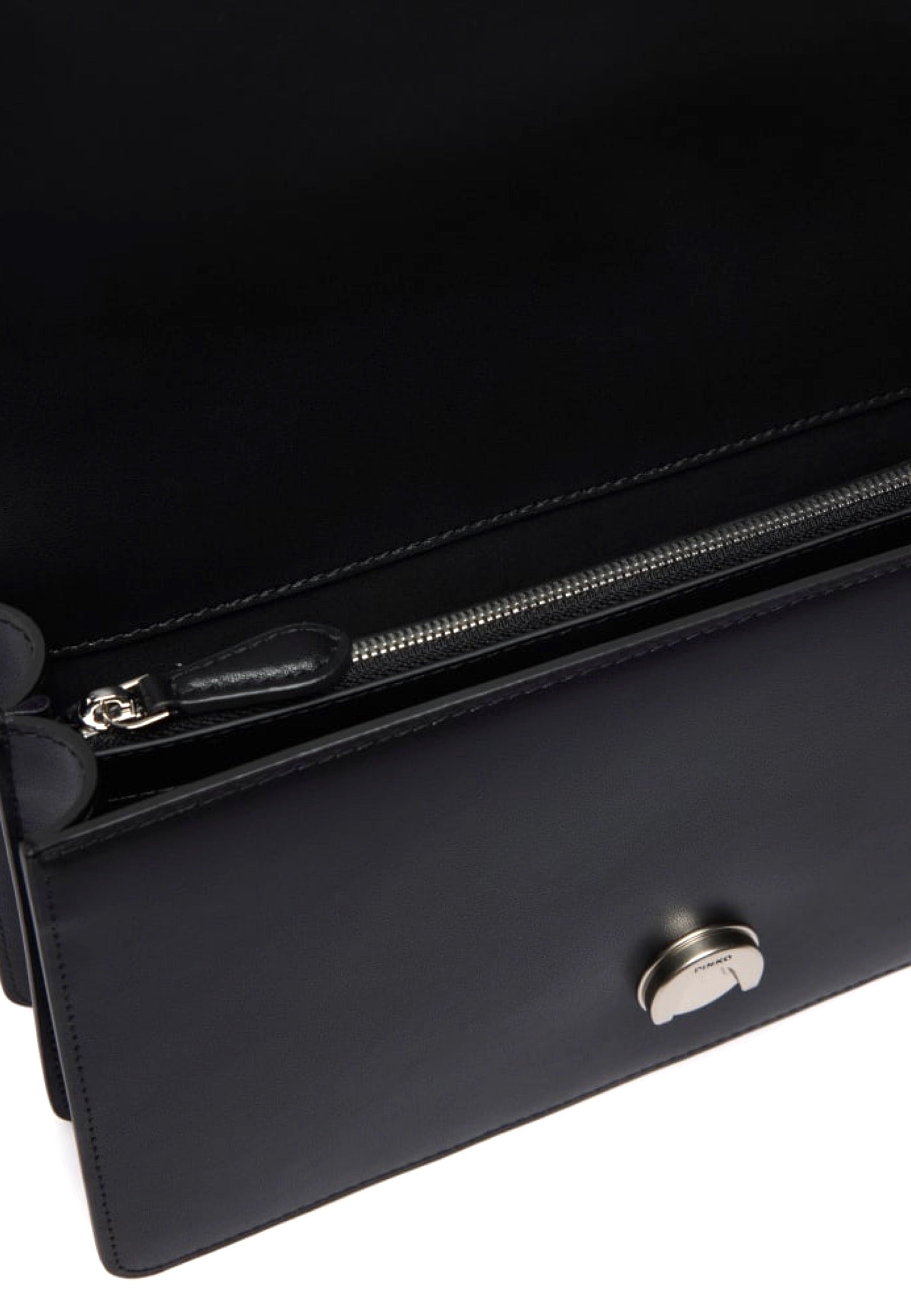 BORSA PINKO LOVE ONE CLASSIC 105857 A0F1 Z99O NERO-ARGENTO