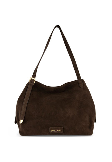 BORSA A SPALLA BRACCIALINI SARA B19373 CIOCCOLATO