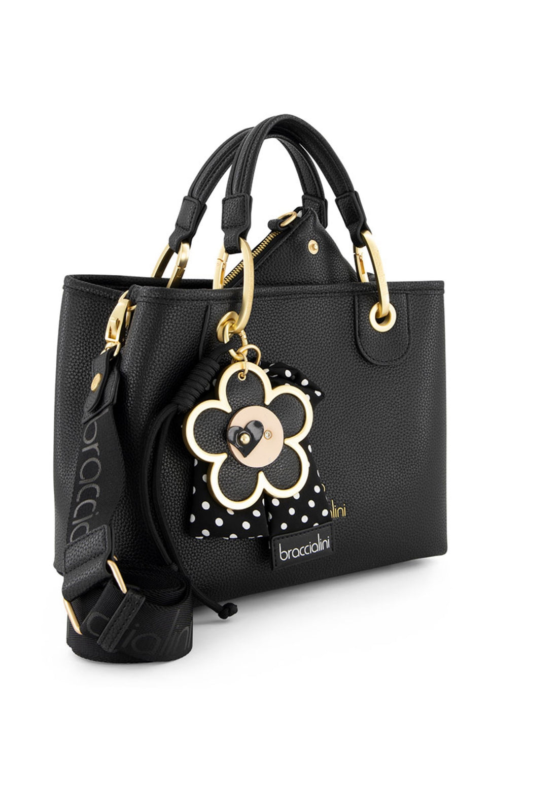 BORSA A MANO E TRACOLLA MEDIA BRACCIALINI BETH B19221 NERO