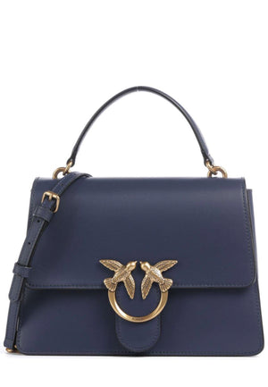 BORSA PINKO LOVE ONE TOP HANDLE MINI LIGHT 100071 A0F1 G08Q BLU INDACO