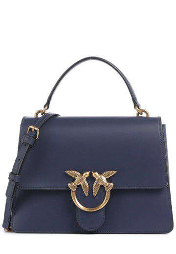 BORSA PINKO LOVE ONE TOP HANDLE MINI LIGHT 100071 A0F1 G08Q BLU INDACO